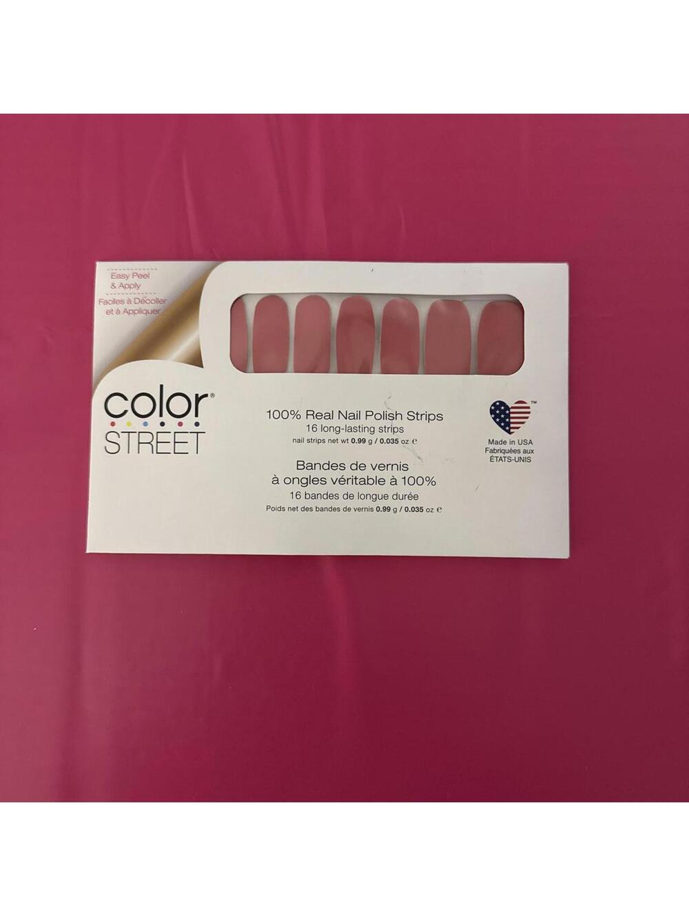Color Street pink nail polish strips #nailpolish #manicure